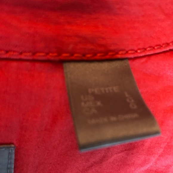 Liz Claiborne jacket. Thin quilt swingy hip length size large petite - Picture 13 of 16